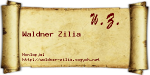 Waldner Zilia névjegykártya